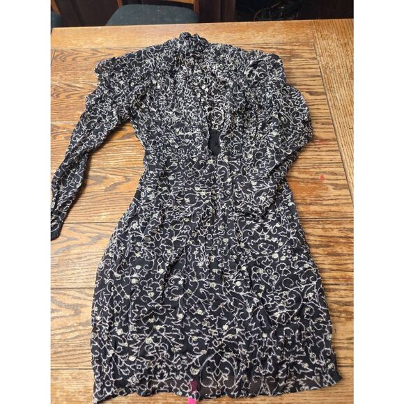 Ba&sh Acia Metallic Mini Dress Sz Small - Picture 4 of 4